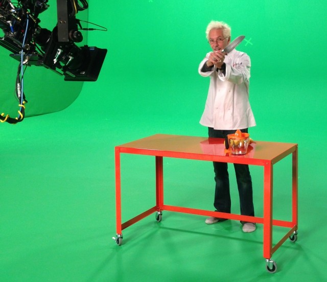 Glenn choppping Top Chef